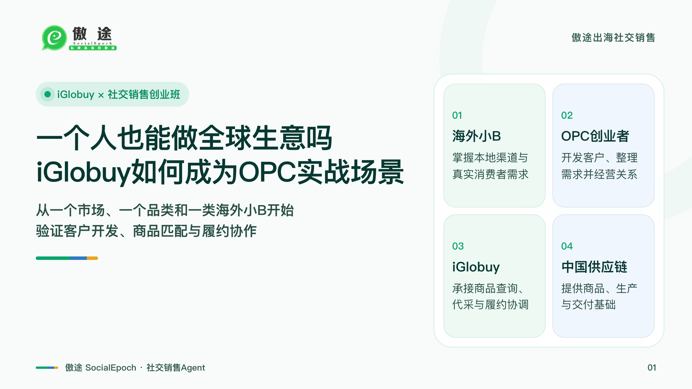 一个人也能做全球生意吗 iGlobuy如何成为OPC实战场景
