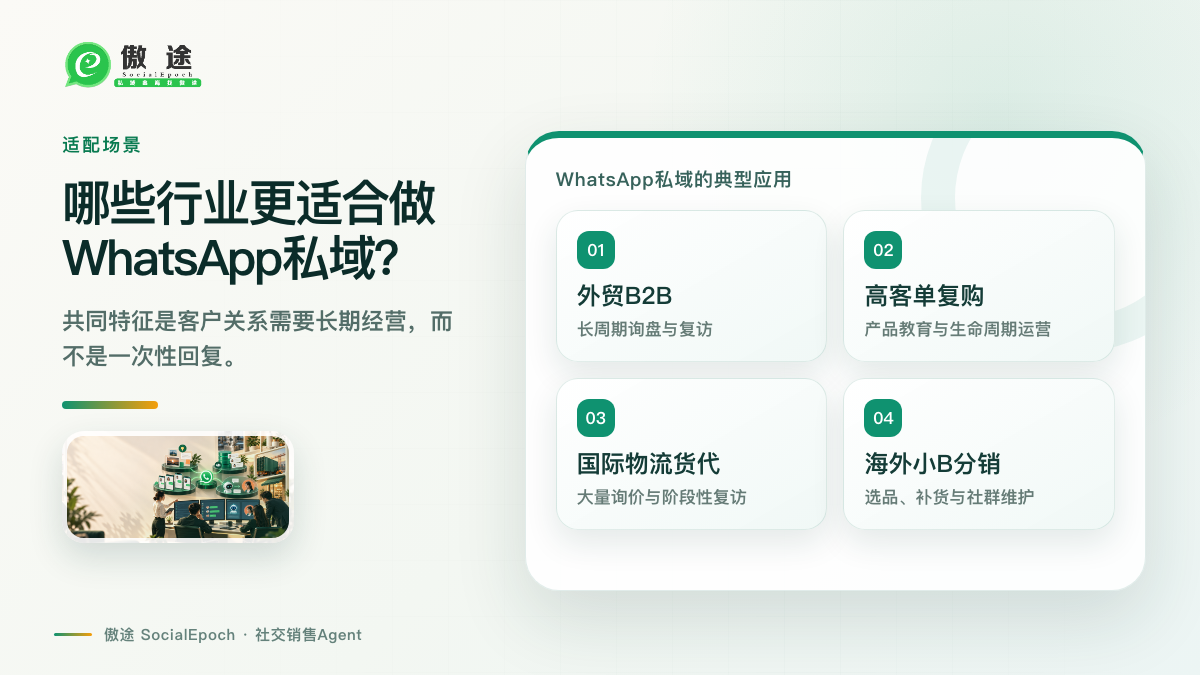 哪些企业更适合做WhatsApp私域